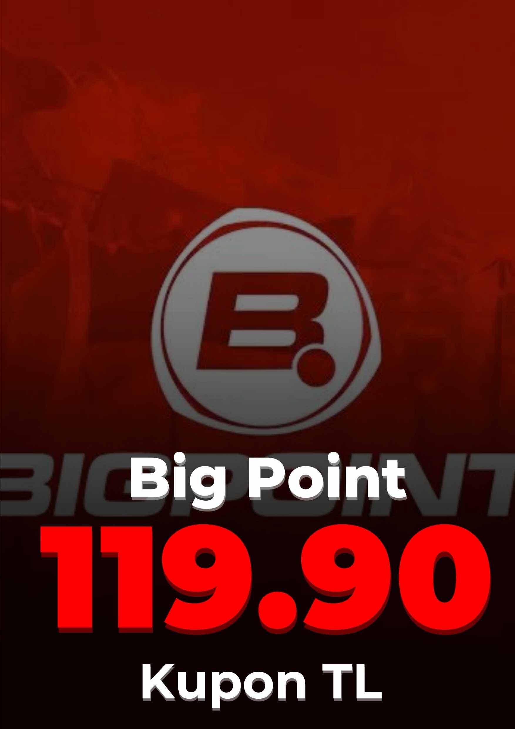 Bigpoint 119.90 TL Kupon