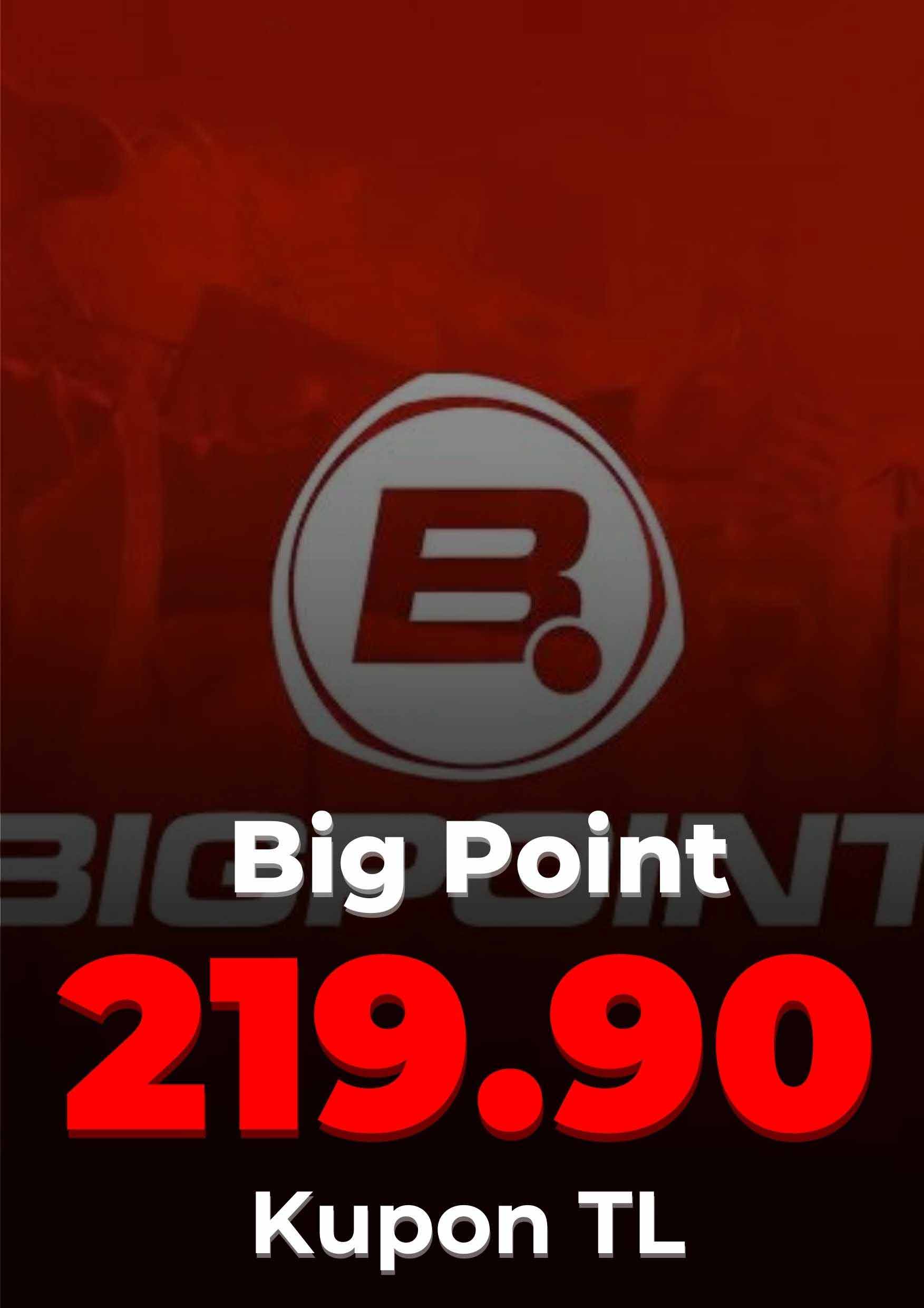 Bigpoint 219.90 TL Kupon