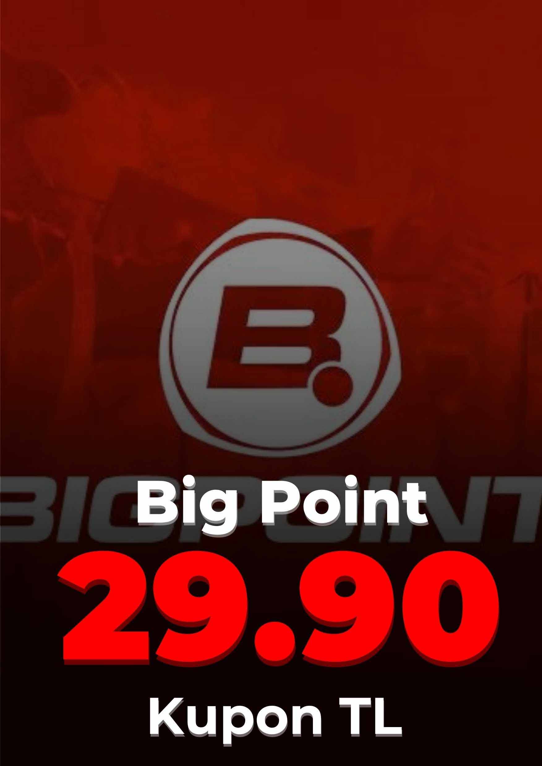 Bigpoint 29.90 TL Kupon