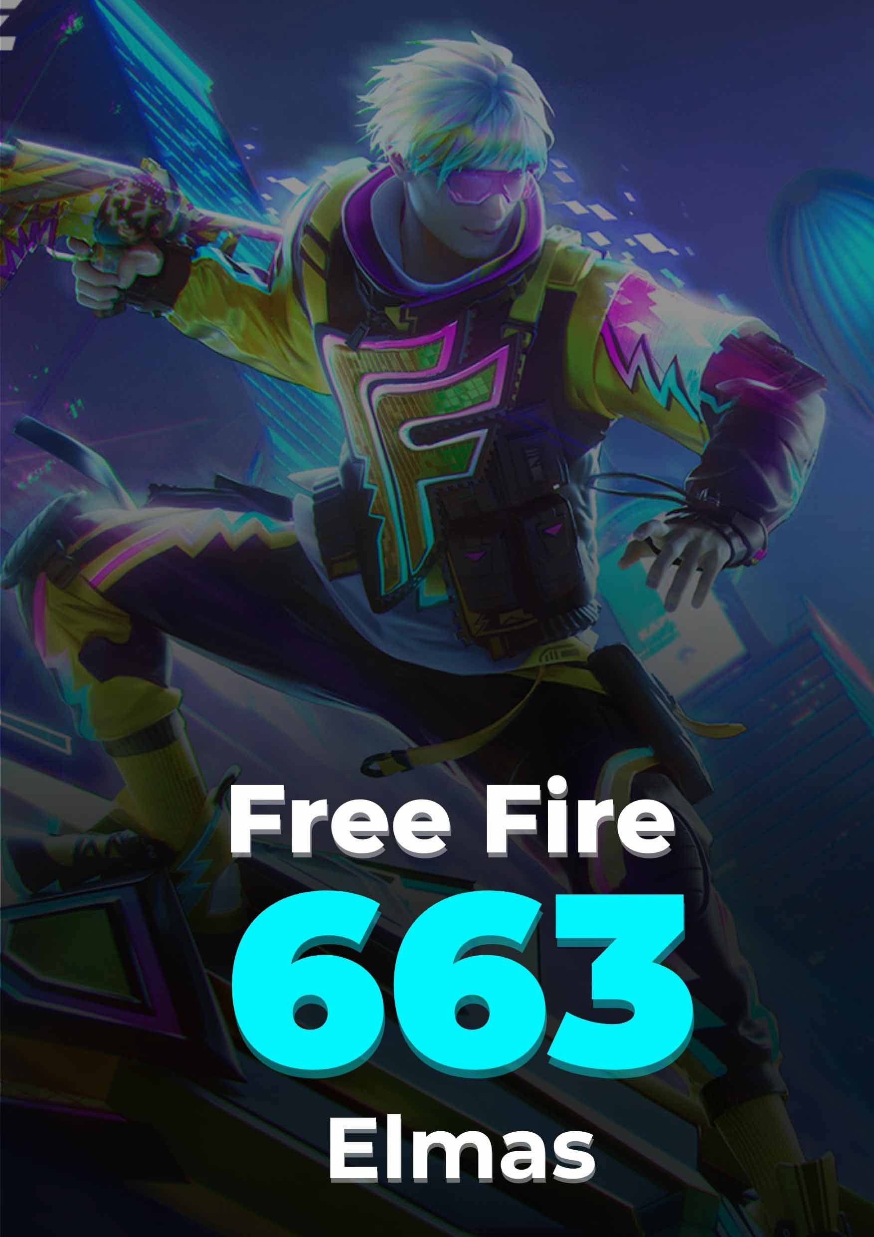 Free Fire 530 + 133 Elmas